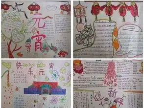 猴年元宵手抄报