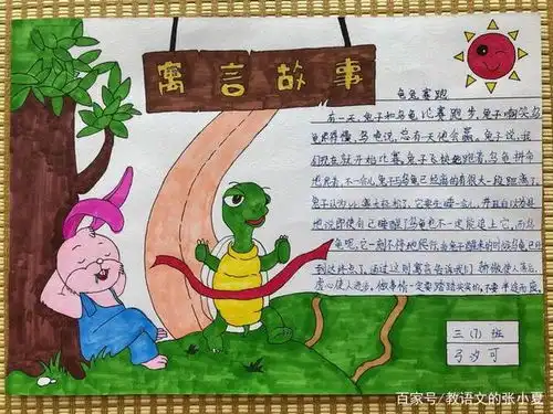 三年级语文下册寓言故事手抄报内容汇总