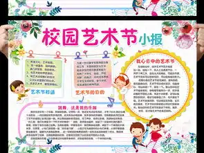 校园艺术节手抄报舞蹈艺术电子小报word图片模板下载
