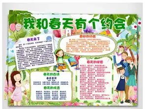 我和春天有个约会春天来了春游电子小报图片模板worddoc设计图下载其他大全编号17585755