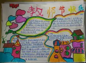 福利来袭教师节手抄报快乐来袭