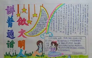 五年级推广普通话手抄报图片