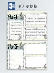 图片免费下载孔子手抄报模板素材孔子手抄报模板模板千图网