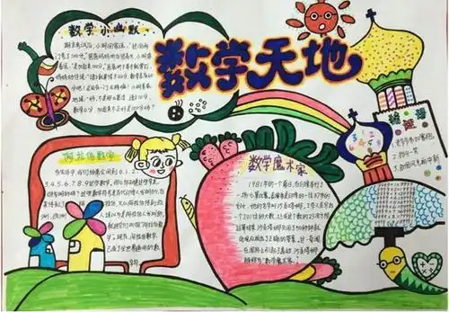 画一副图文并茂的数学手抄报内容可以是数学家故事.数学谜题.数学趣题