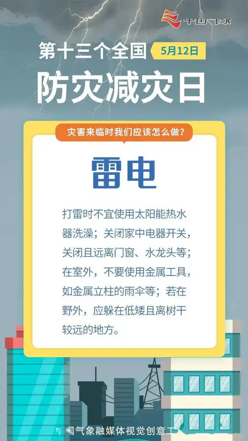 全国防灾减灾日灾害来临时,我们应该这么做