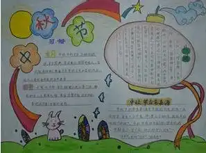 中秋节手抄报他乡明月寄深情