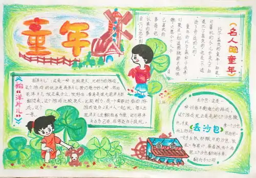 名人的童年手抄报内容资料
