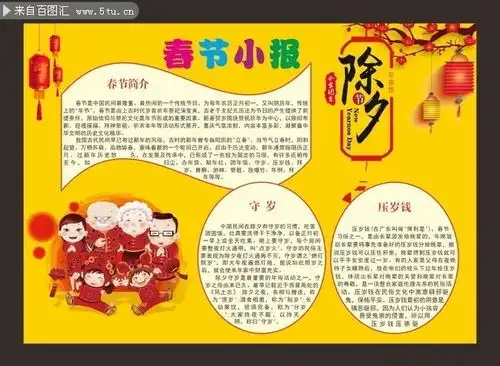 春节小报手抄报