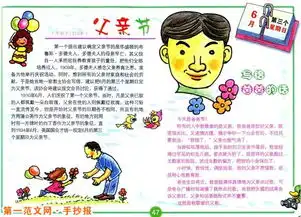 父亲节手抄报父亲节节日习俗