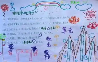 2018年二年级重阳节手抄报