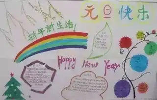 超实用最全元旦手抄报模板资料,你一定用得上