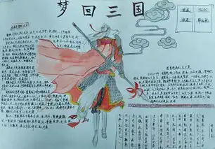漂亮的三国演义手抄报图片,梦回三国