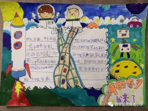 未来家乡我来绘2035年的祖国手抄报制作