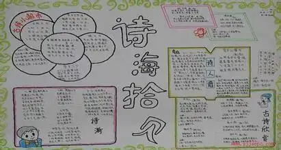 关诗的手抄报