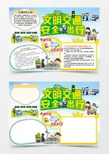 交通安全手抄报word模板下载精品交通安全手抄报word大全熊猫办公