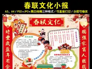 春联文化小报狗年春节新年传统习俗门神手抄图片模板psd设计图下载元旦手抄报大全编号17474531