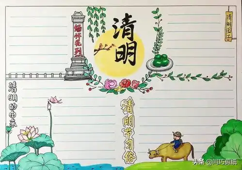 清明节手抄报,清明节的由来和习俗您了解多少赶快收藏转发吧