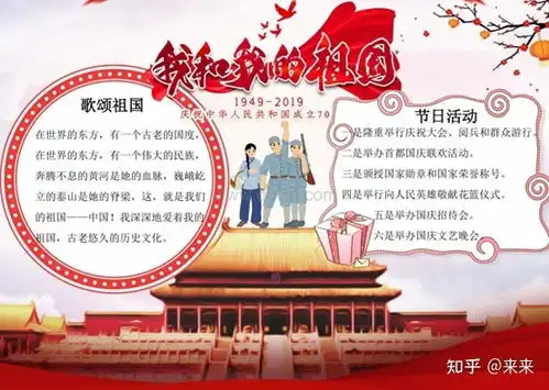 欢度国庆十一国庆节手抄报模板