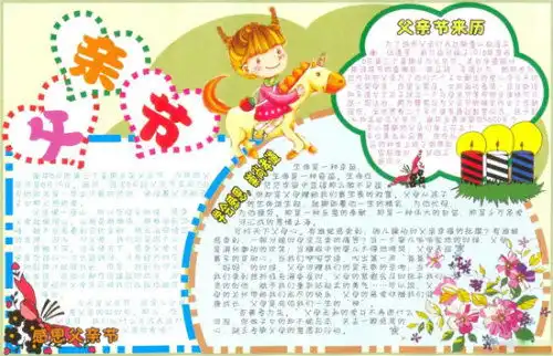 能不能帮我找找父亲节手抄报英语