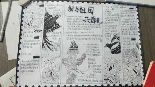 迎国庆,颂祖国昌黎一中学生手抄报作品展