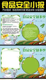 pptx食品安全手抄报模板pptx格式食品安全手抄报模板素材图片pptx食品安全手抄报模板设计模板我图网