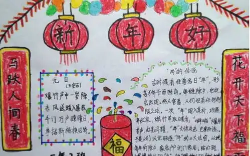 一年级春节手抄报大全