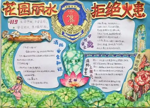 消防安全手抄报,这一波手抄报教程太值了