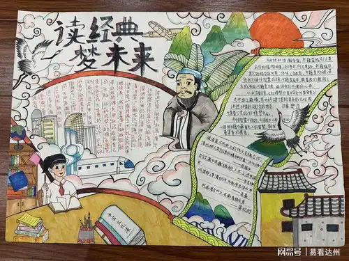 通川区文华街小学校举办文学节系列活动晒阅读手抄报