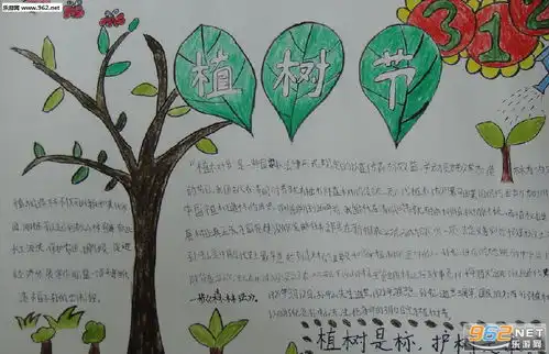 植树节手抄报简单又漂亮植树节手抄报图片大全下载乐游网游戏下载