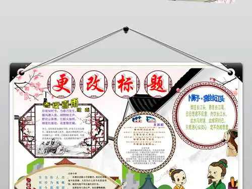 word古诗小报读书诗歌古典文学名著手抄电子小报图片素材worddoc模板下载83.34mb传统国学手抄报大全读书手抄报