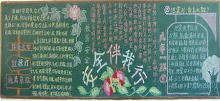 安全月黑板报内容关注校园安全