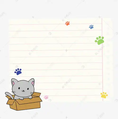 可爱小猫手抄报边框素材图片免费下载千库网