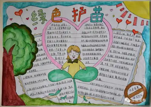 汝南县2023年中小学生护苗绿书签手抄报优秀绘画作品展小学组