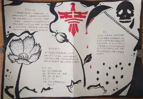 2018禁毒主题手抄报优秀作品集