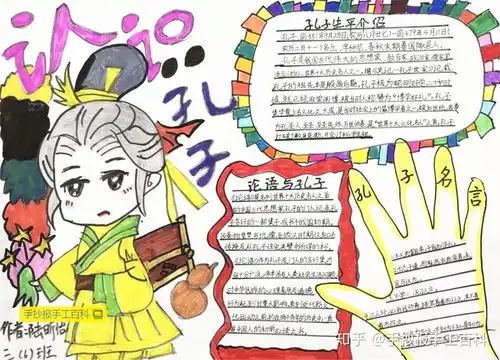中国传统文化手抄报孔子篇