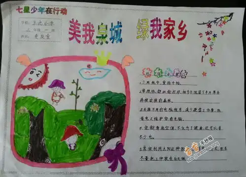 美我泉城绿我家乡手抄报图片资料