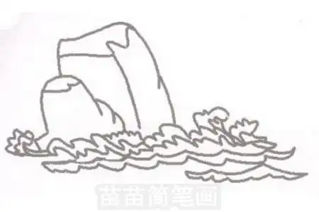 海浪简笔画简单画法