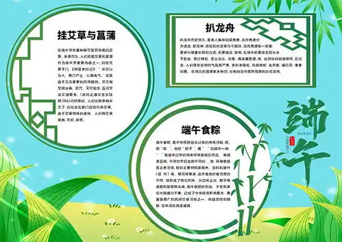 卡通端午节手抄报