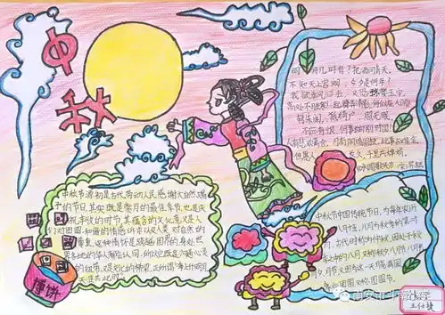 情浓中秋,画艺诗情斗南小学开展迎中秋手抄报绘画比赛