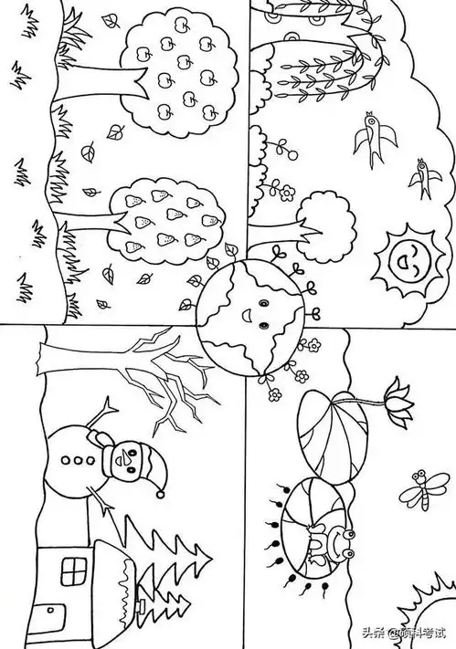 棒棒哒手抄报线稿图,尽情发挥孩子的想象力,收藏备用