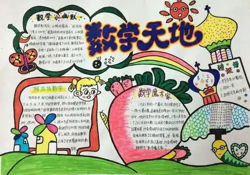 收藏这些趣味数学手抄报,陪孩子一起动手写一写,画一画