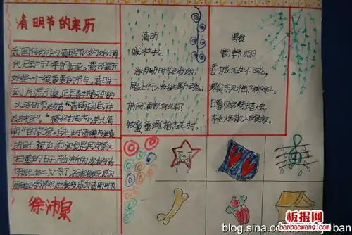 中国传统节日清明节手抄报