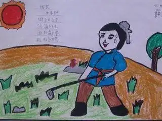 简单的古诗或寓言手抄报
