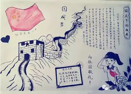 国庆手抄报作业做好了吗素材模板在这里,赶紧收藏