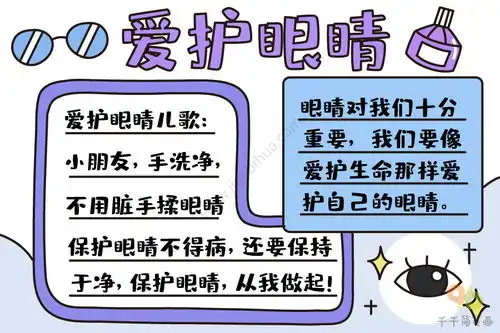 爱护眼睛手抄报