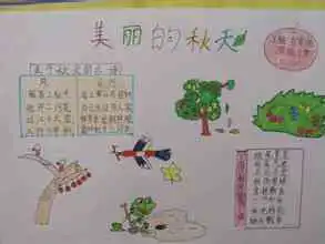 关于秋天的手抄报秋天的风
