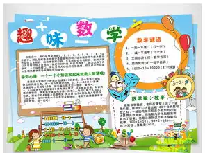 趣味数学小报数学天地手抄报空白模板图片素材worddoc下载54.29mb数学手抄报大全学科手抄报