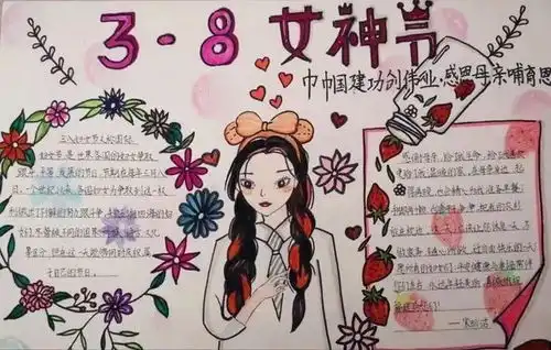 朔州市第二小学校举办庆祝三八国际劳动妇女节手抄报展示活动