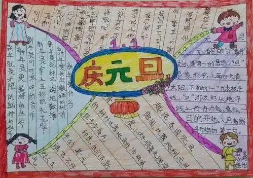 马上元旦了,这份史上最全手抄报模板和资料,你一定用得上