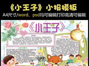 小王子小报童话故事阅读电子手抄报图片设计素材高清worddoc模板下载181.57mb幼儿园课件大全